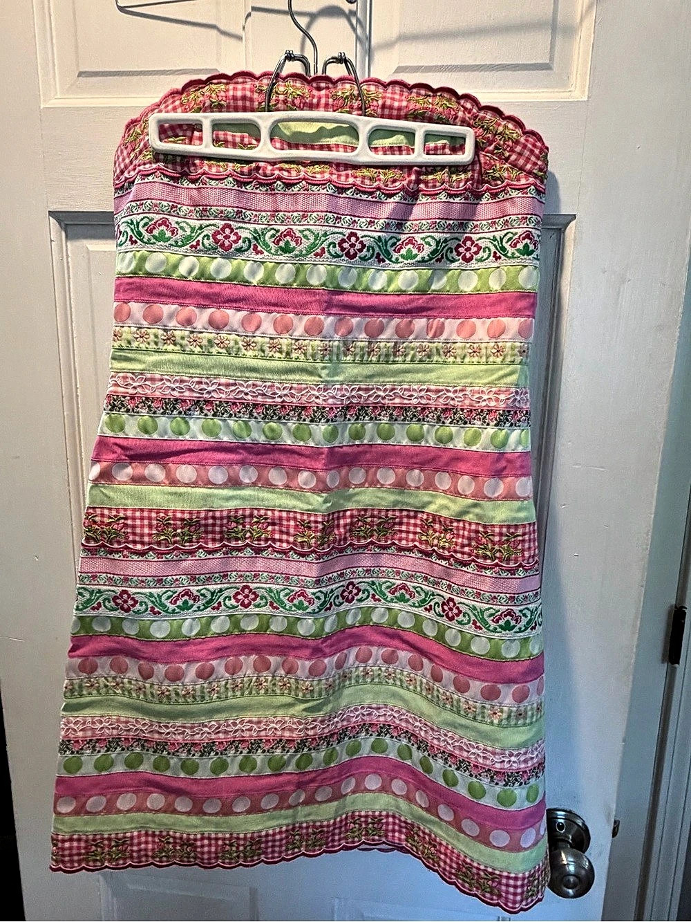 Lilly Pulitzer Women's Striped strapless dress in Pink & Green